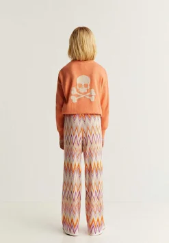 Pantalon Punto Zigzag Detalle Bajo-Scalpers Store
