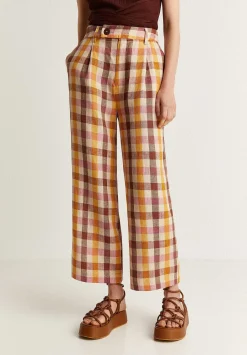 Pantalon Vichy Lino Cuadros-Scalpers Outlet