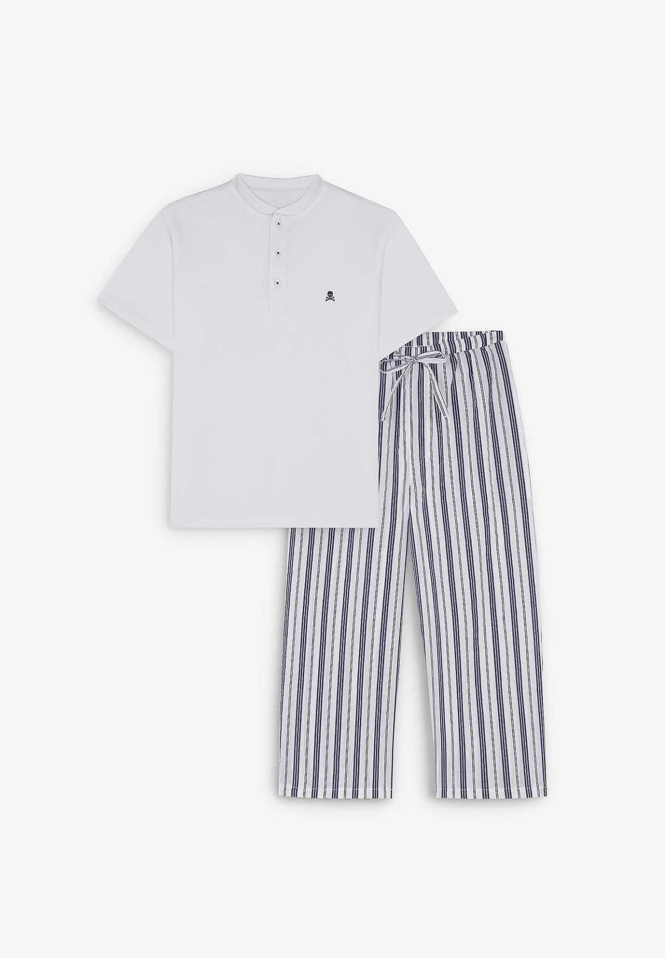 Pijama Detalle Pantalon Rayas-Scalpers Discount