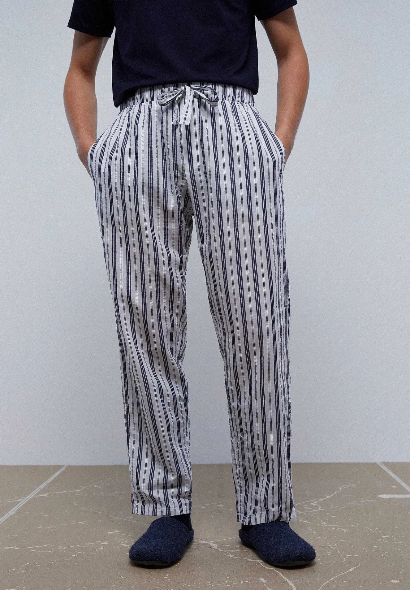 Pijama Detalle Pantalon Rayas-Scalpers Cheap