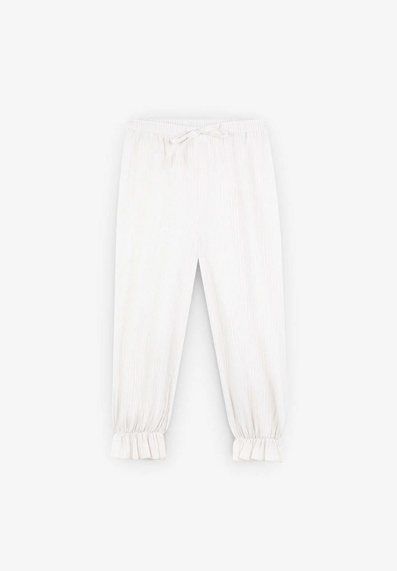 Pijama Rayas Cuello Tira Bordada-Scalpers Store