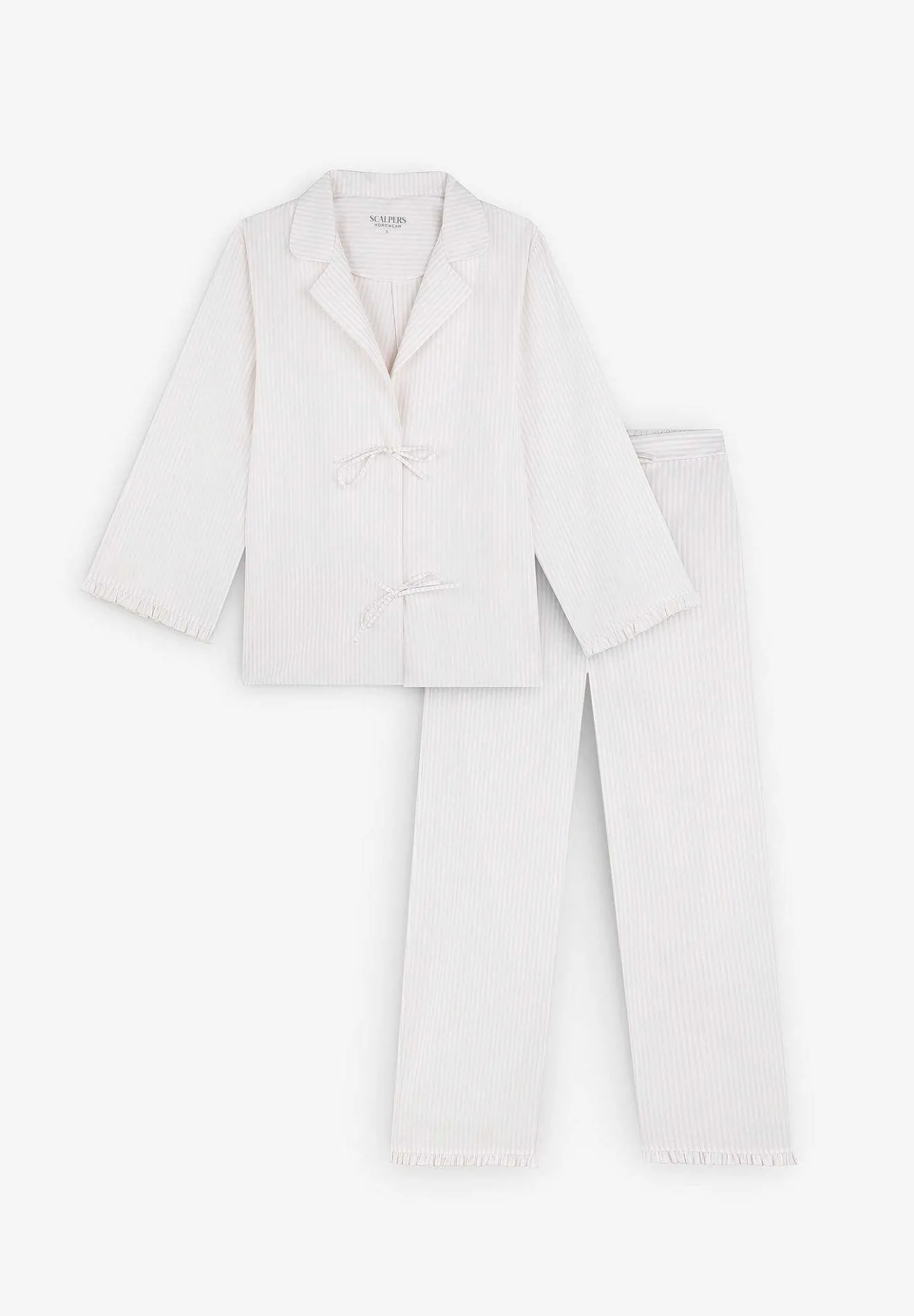 Pijama Rayas Detalle Lazos-Scalpers Flash Sale