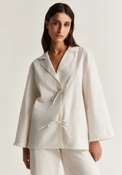 Pijama Rayas Detalle Lazos-Scalpers Flash Sale