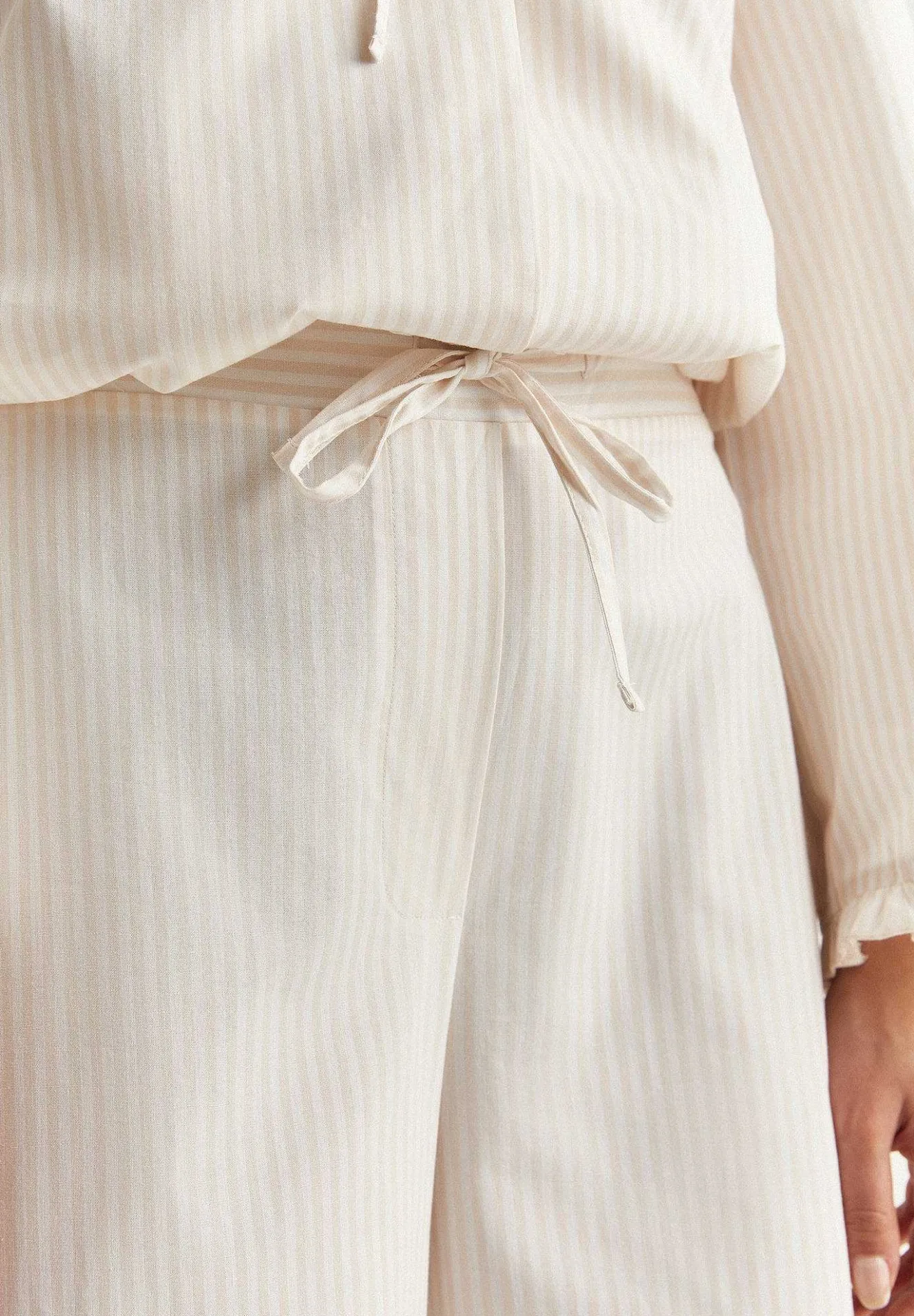 Pijama Rayas Detalle Lazos-Scalpers Flash Sale