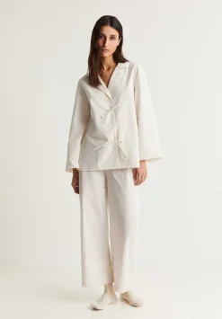 Pijama Rayas Detalle Lazos-Scalpers Flash Sale