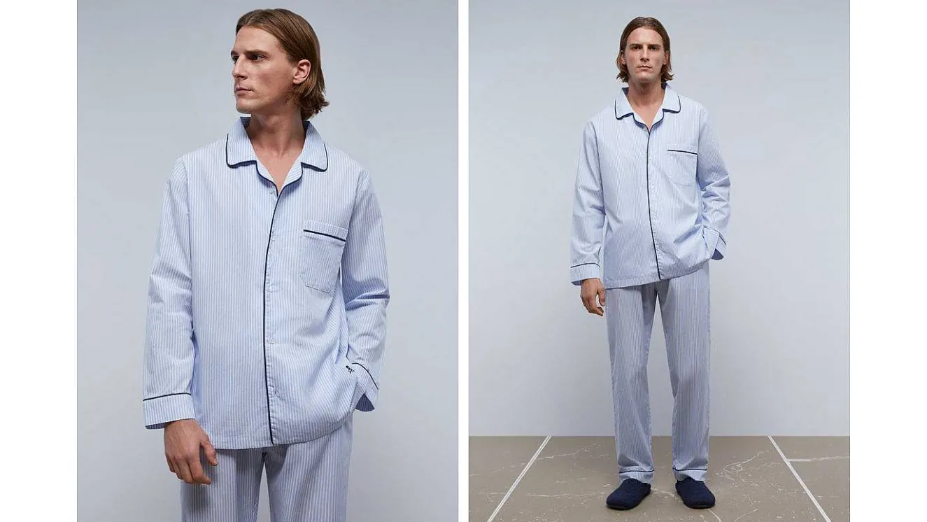 Pijama Rayas Ribete Contraste-Scalpers Hot