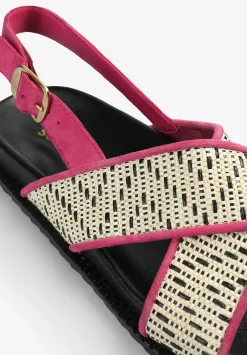 Sandalias Planas Cruzadas-Scalpers Clearance
