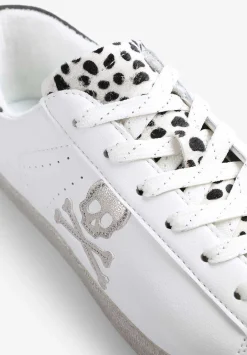 Sneakers Bajas Detalle Animal Print-Scalpers Online
