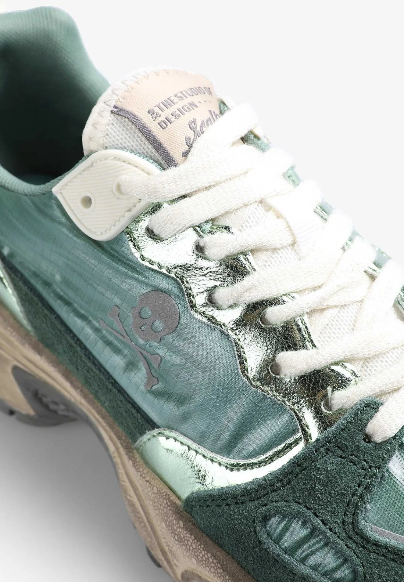 Sneakers Combinada Metalizada-Scalpers Best Sale