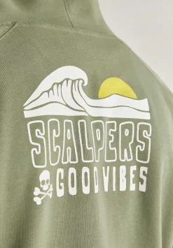 Sudadera Capucha Detalle Cuello-Scalpers Hot