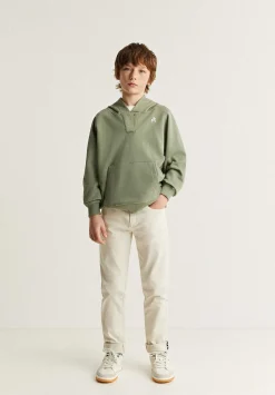 Sudadera Capucha Detalle Cuello-Scalpers Cheap