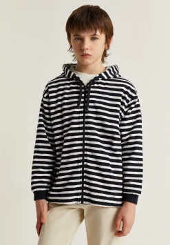 Sudadera Capucha Rayas Cremallera-Scalpers Best Sale