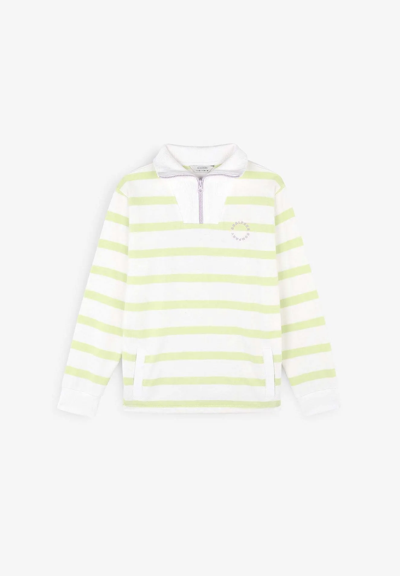 Sudadera Rayas Detalle Cremallera-Scalpers Flash Sale