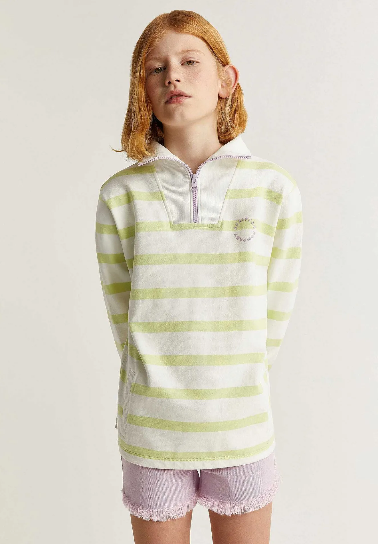 Sudadera Rayas Detalle Cremallera-Scalpers Flash Sale