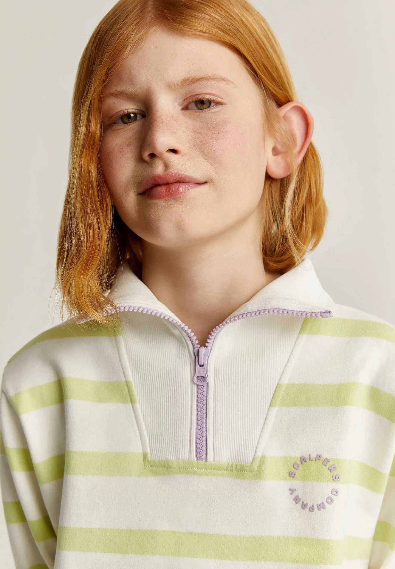 Sudadera Rayas Detalle Cremallera-Scalpers Flash Sale