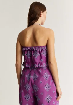 Top Cropped Bordado Ingles-Scalpers Clearance
