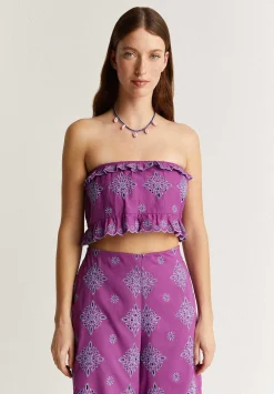 Top Cropped Bordado Ingles-Scalpers Clearance