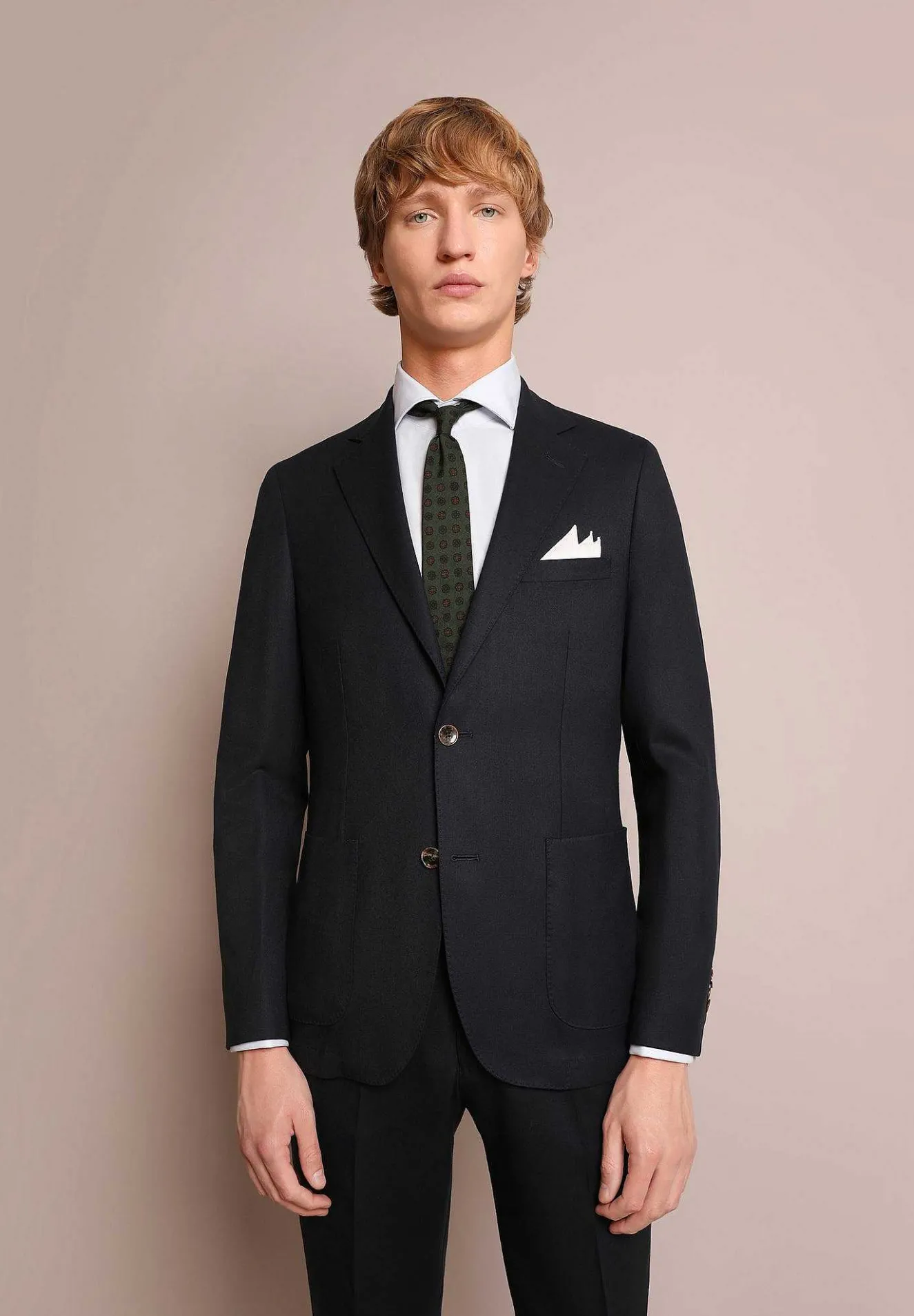 Traje Azul Marino Bolsillos Parche-Scalpers Store