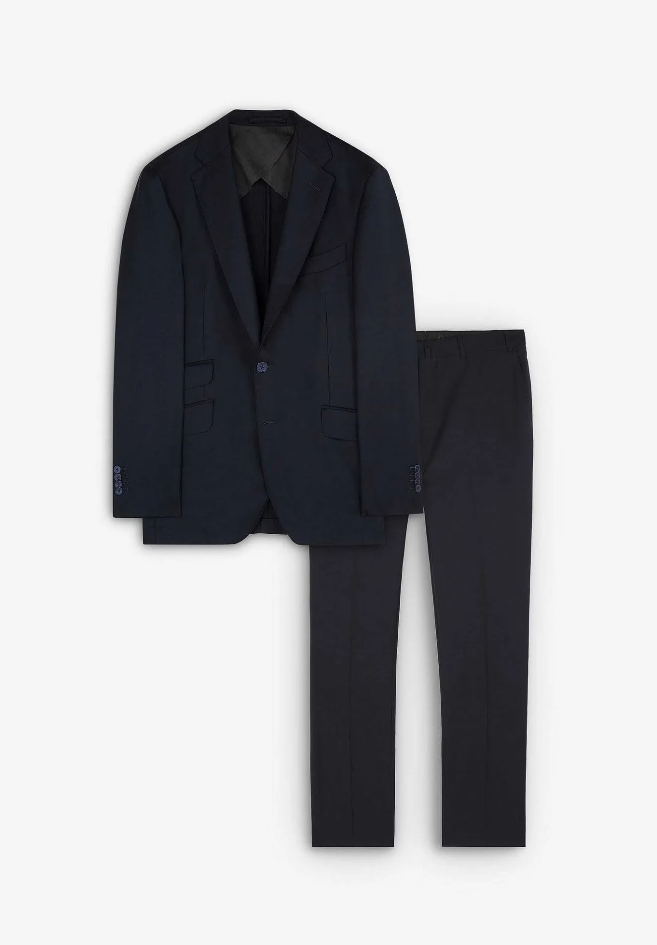 Traje Estructura Azul Marino Lana-Scalpers Cheap