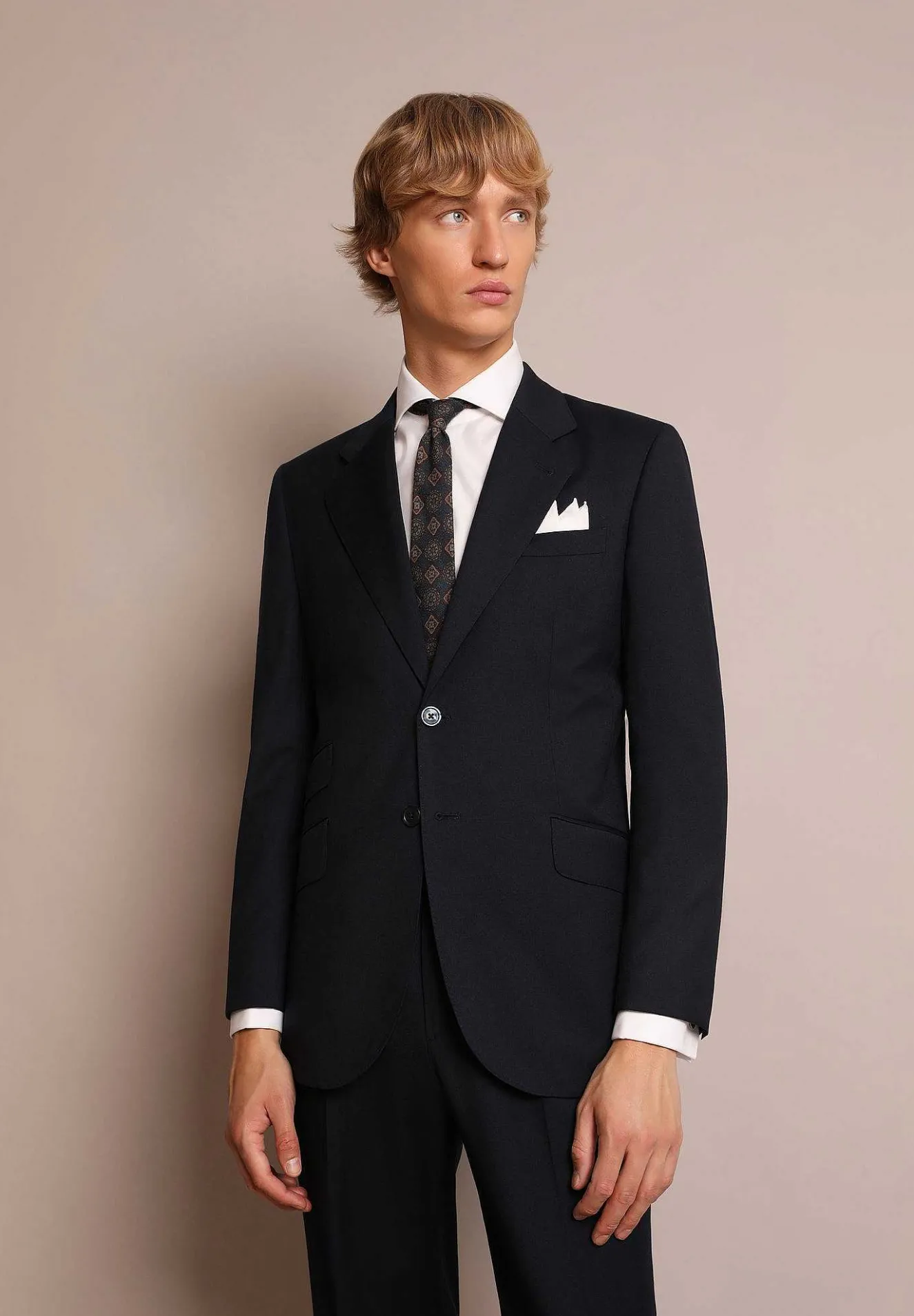 Traje Lana Azul Marino-Scalpers Outlet