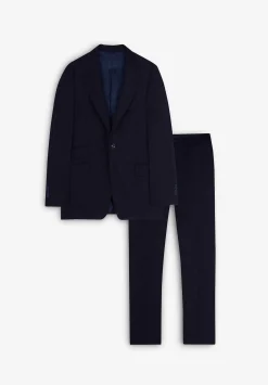 Traje Lana Azul Marino Rayas-Scalpers Online