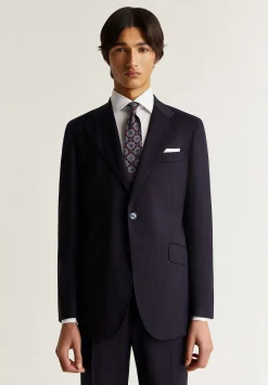 Traje Lana Azul Marino Rayas-Scalpers Online