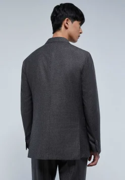 Traje Premium Cuadros Punta De Lanza Gris-Scalpers Best