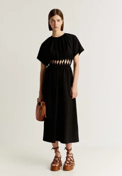 Vestido Midi Aberturas Cintura-Scalpers Best Sale