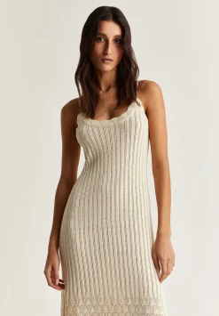 Vestido Midi Crochet Tirantes-Scalpers Shop