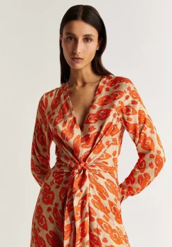 Vestido Midi Etnico Nudo-Scalpers Fashion