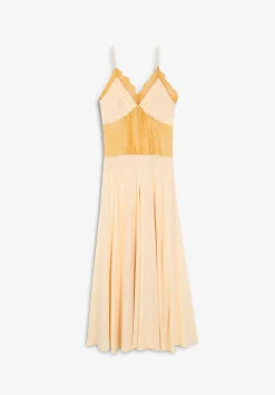 Vestido Midi Lencero Saten-Scalpers Flash Sale