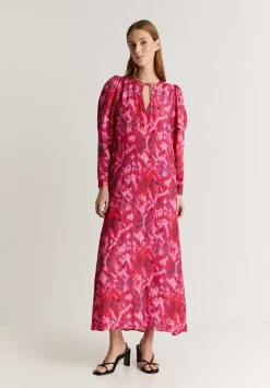 Vestido Midi Print Lazada Trasera-Scalpers New