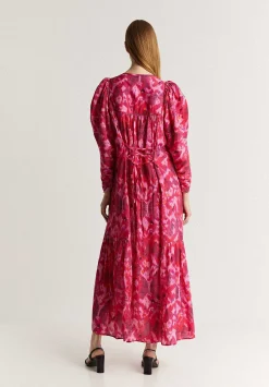 Vestido Midi Print Lazada Trasera-Scalpers New