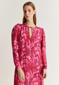 Vestido Midi Print Lazada Trasera-Scalpers New
