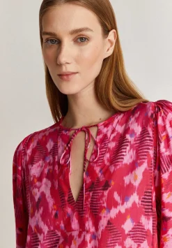 Vestido Midi Print Lazada Trasera-Scalpers New