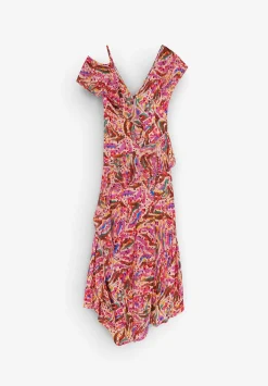 Vestido Midi Print Volantes-Scalpers Discount