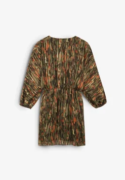 Vestido Mini Print Detalle Metalizado-Scalpers Cheap