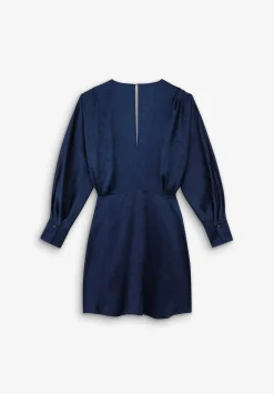 Vestido Mini Satinado Arrugado-Scalpers Clearance