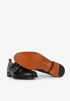 Zapatos Double Monk Vestir Piel-Scalpers Clearance